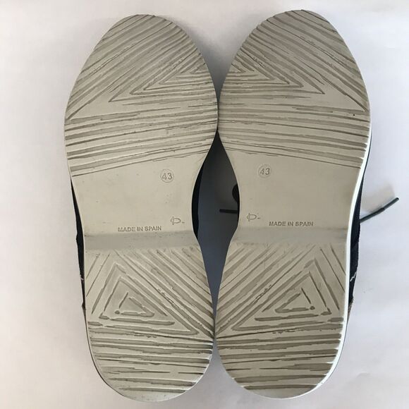 Sotoalto Navy Colorblock Suede Leather Oxford  Lace Up Shoes Men's EU 43 US 10 - Picture 12 of 14